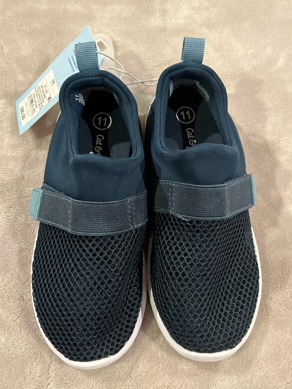 Cat & Jack Navy Slip-On Mesh Water Show